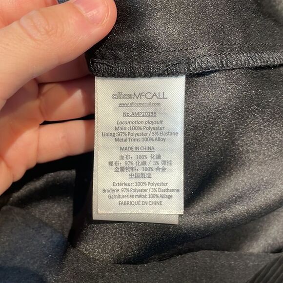 ALICE MCCALL | NWT Black Locomotion Playsuit * flawed - Picture 7 of 12